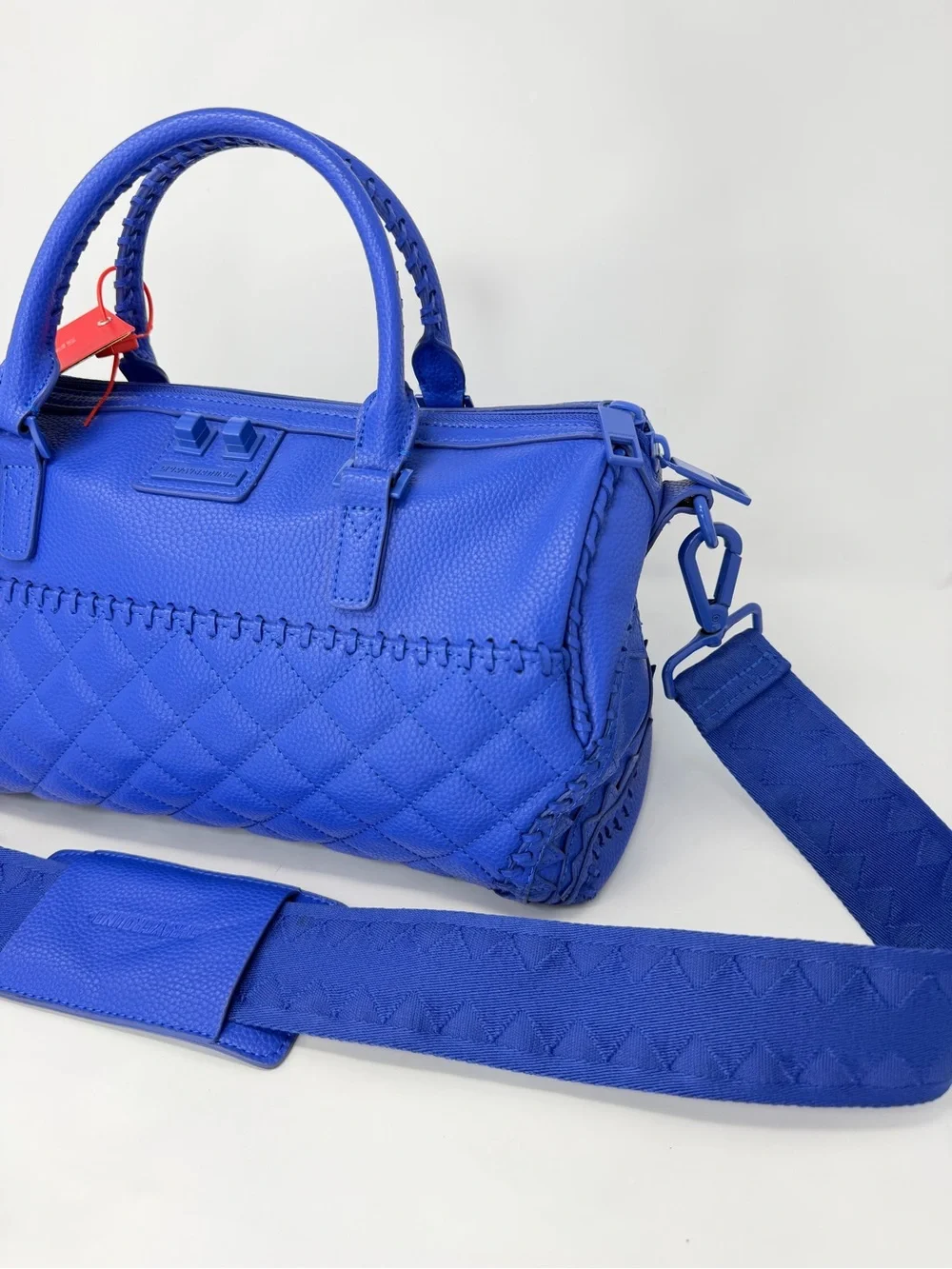 Sprayground Limited Edition Blue Quilted Mini Duffle Bag Crossbody NWT